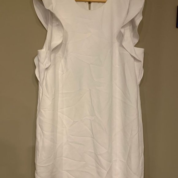 White Simons dress - Picture 1 of 2